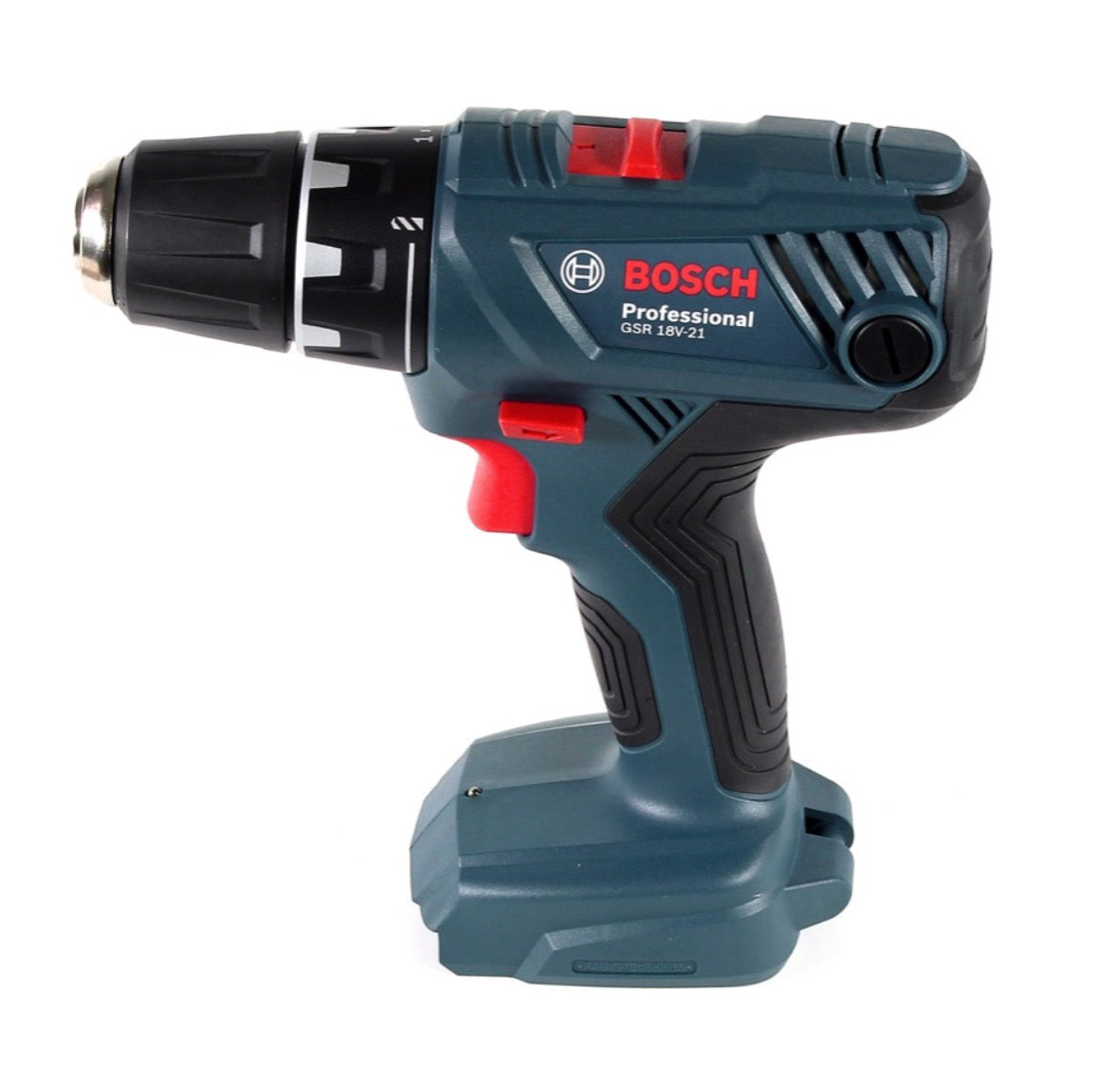 Bosch Professional GSR 18V-21 Akku Bohrschrauber 18V 55Nm + 2x Akku 2,0Ah + Ladegerät + Spiralbohrer Set + Koffer - Toolbrothers