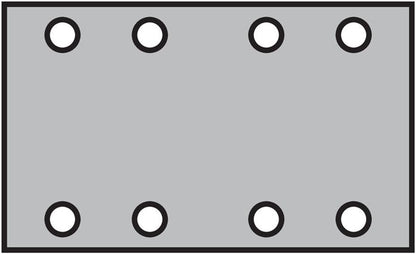 Klingspor Haftschleifstreifen PS 33 CK ( 8000353313 ) GLS 18 Körnung 120 Lochanzahl 8