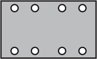 Klingspor Haftschleifstreifen PS 33 CK ( 4000841820 ) GLS 18 Körnung 40 Lochanzahl 8