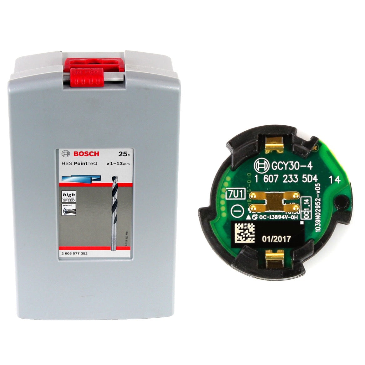 Bosch GSR 18 V-85 C Akku Bohrschrauber 18V 110Nm Solo in L-Boxx mit GCY 30-4 Connectivity Modul + 25 tlg. Spiralbohrer Set - Toolbrothers