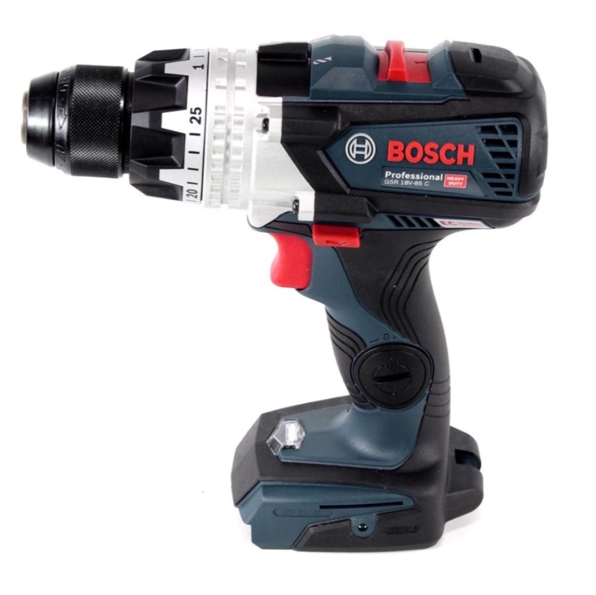 Bosch GSR 18 V-85 C Akku Bohrschrauber 18V 110Nm Solo in L-Boxx mit GCY 30-4 Connectivity Modul und 2x 5,0 Ah Akku + Ladegerät + 25 tlg. Spiralbohrer Set - Toolbrothers