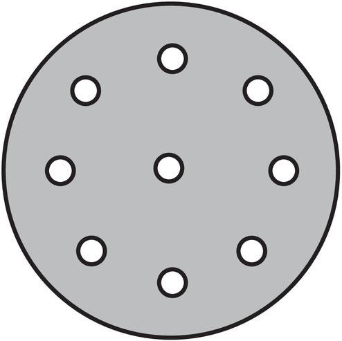 Klingspor Haftschleifscheibe PS 22 K ( 8000353188 ) GLS 27 125 mm Körnung 100 Lochanzahl 8 + 1