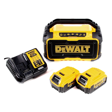 DeWalt DCR 011 Akku Bluetooth Lautsprecher 10,8-18V + 2x Akku 4,0Ah + Ladegerät - Toolbrothers