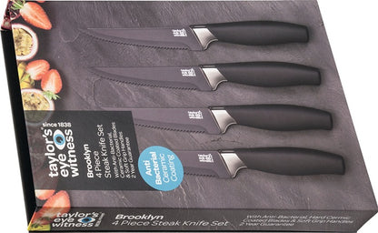 Herbertz Steak-Messerset Brooklyn ( 4000801044 ) 4-teilig feste Klinge