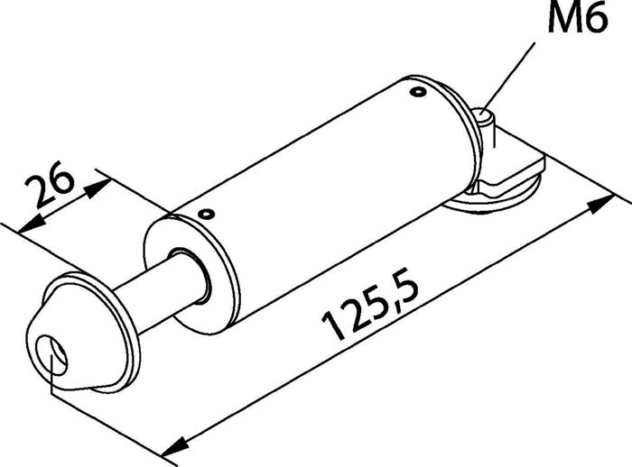 Présentoir de porte HELM (3000255742) pour installation en poche murale