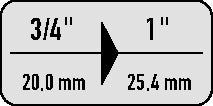 Hazet Vergrößerungsstück 1058-1 ( 8000467324 ) Antrieb 3/4 ″ Länge 60 mm