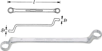 Hazet Doppelringschlüssel 630 ( 8000462654 ) 16 x 17 mm 255 mm