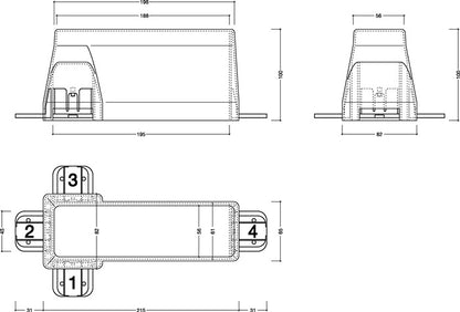 GFS Fluchttürhaube Typ K ( 3000250552 ) Sicherung von Türdrückern