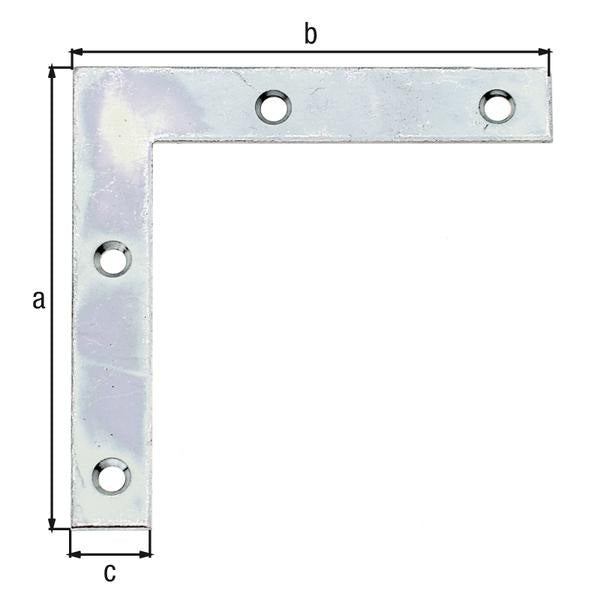 GAH Alberts Möbelwinkel Länge 60 x 60 mm ( 8002725844 ) Breite 10 mm Stärke 1,25 mm