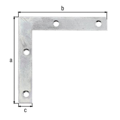 GAH Alberts Möbelwinkel Länge 75 x 75 mm ( 8002378985 ) Breite 12 mm Stärke 1,25 mm