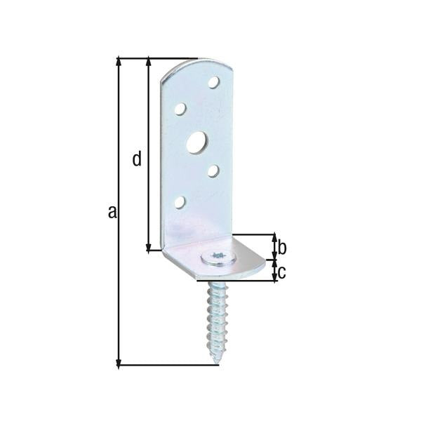 GAH Alberts Flechtzaunhalter ( 8002773620 ) 115x31,5x30x75mm L-Form