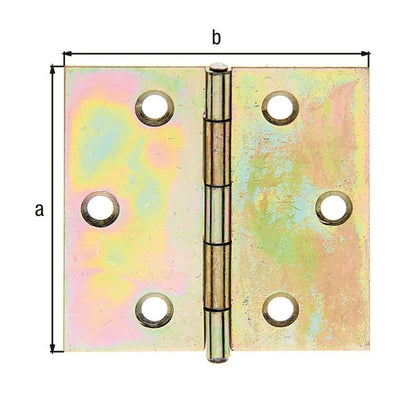 GAH Alberts Scharnier ( 8003551481 ) Höhe 51 mm Breite 51 mm sendzimirverzinkt quadratisch