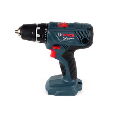 Bosch Professional GSR 18V-21 Akku Bohrschrauber 18V 55Nm ( 06019H1002 ) + 2x Akku 2,0Ah + Doppelladegerät + L-Boxx - Toolbrothers