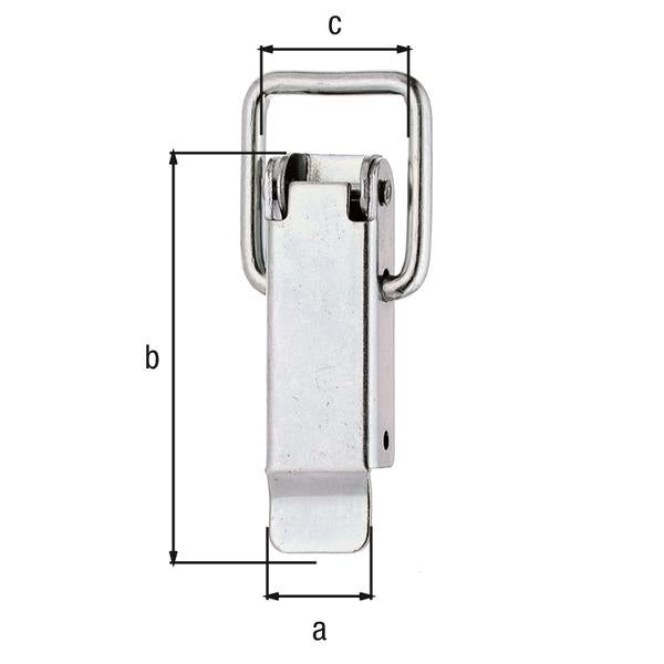 GAH Alberts Kistenverschluss ( 8002724939 ) Höhe 61 mm Breite 18 mm Stahl