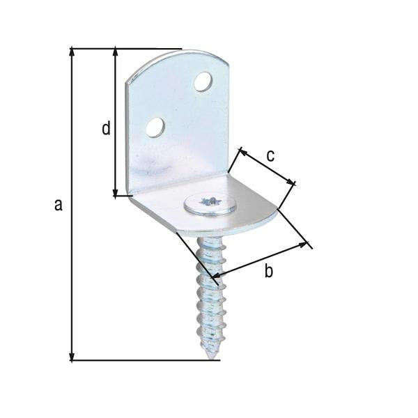 GAH Alberts Flechtzaunhalter ( 8002897887 ) 83x32x30x38mm L-Form