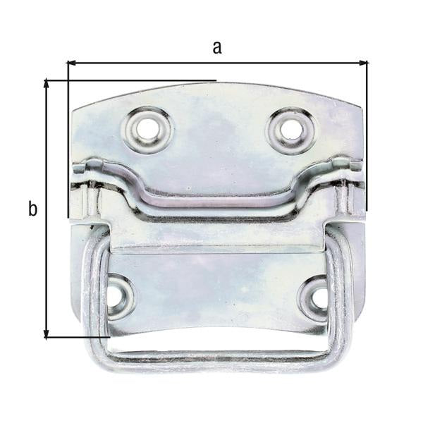 GAH Alberts Kistengriff ( 8002657139 ) Höhe74 mm Breite80 mm Anzahl Löcher 4