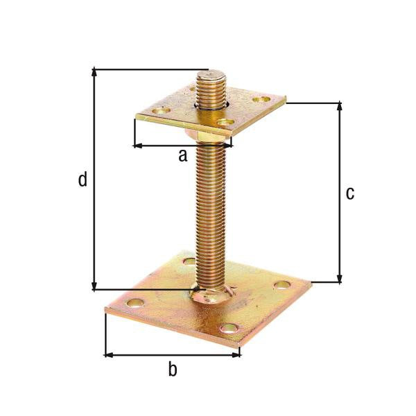 GAH Alberts I-Pfostenträger ( 8001732517 ) 70x70x100x100x150mm Stahl roh