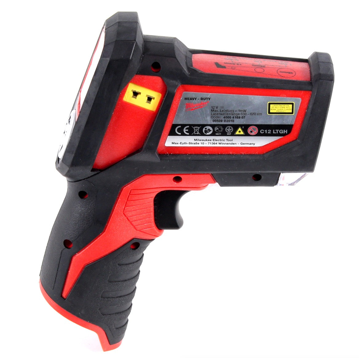 Milwaukee C12 LTGH Laser Messgerät 12 V Laser Gun Thermometer Wärmebildkamera Solo im Koffer - ohne Akku, ohne Ladegerät - Toolbrothers