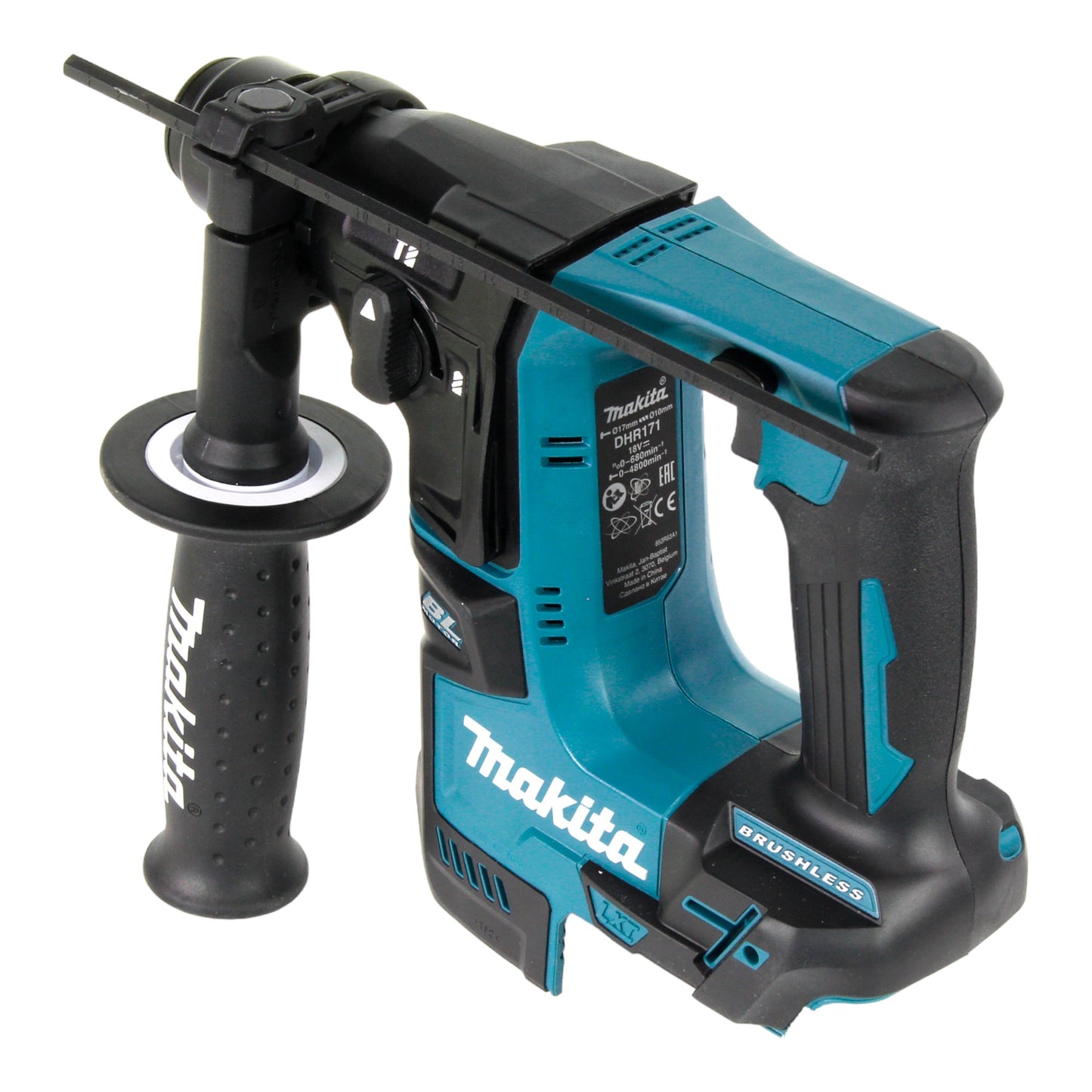 Makita DHR 171 A1X3 marteau perforateur sur batterie 18 V 1,2 J SDS-Plus sans balais + 1x batterie 2,0 Ah + jeu d'accessoires de 65 pièces + mallette - sans chargeur