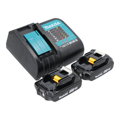 Makita DHR 171 SAX3 marteau perforateur sur batterie 18 V 1,2 J SDS-Plus sans balais + 2 batteries 2,0 Ah + chargeur + jeu d'accessoires 65 pièces + mallette