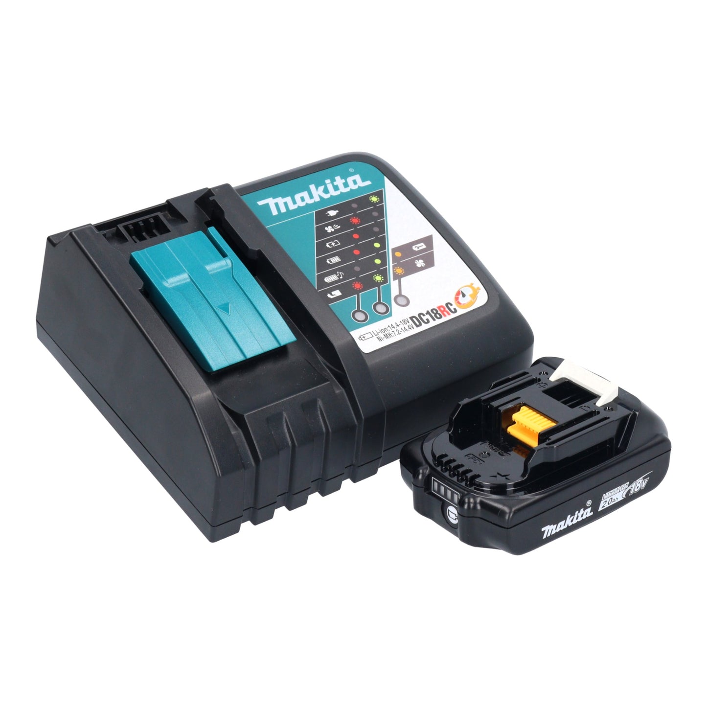 Makita DHR 171 RA1X3 marteau perforateur sur batterie 18 V 1,2 J SDS-Plus sans balais + 1 batterie 2,0 Ah + chargeur + jeu d'accessoires 65 pièces + mallette