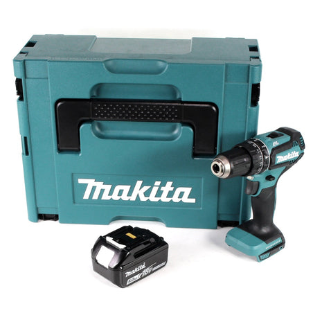 Makita DHP 485 T1J 18 V Li-Ion Akku Schlagbohrschrauber im Makpac + 1 x 5,0 Ah Akku - ohne Ladegerät - Toolbrothers