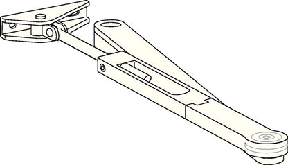 Dormakaba Rastfeststellarm ( 3000207435 ) silber Feststellgestänge