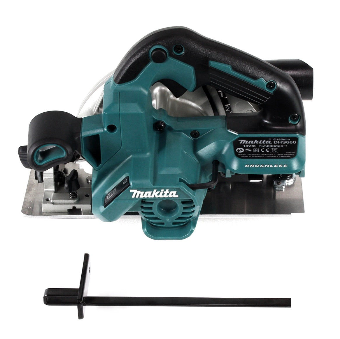 Makita DHS 660 M1J Akku Handkreissäge 18V 165 mm im Makpac + 1x 4,0Ah Akku - ohne Ladegerät - Toolbrothers