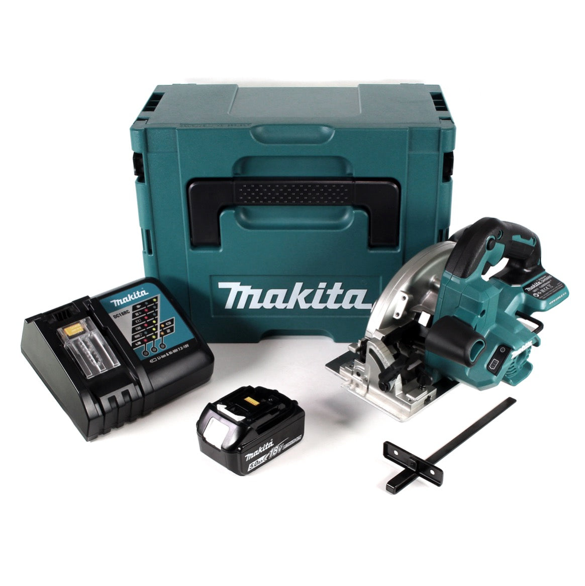 Makita DHS 660 RT1J Akku Handkreissäge 18V 165 mm im Makpac + 1x 5,0Ah Akku + Ladegerät - Toolbrothers