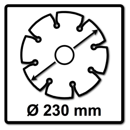 Makita Diamak 230 mm 25 Stk. ( 25x D-61145 ) Diamant Trennscheibe für Stein, Beton Aufnahme 22,23 mm - Toolbrothers