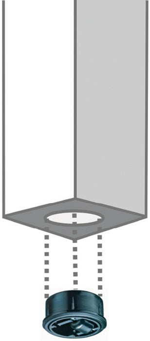 BS Rollen Kunststoffglocke ( 3000275179 ) Ø 65 mm Tragfähigkeit 50 kg harte Böden