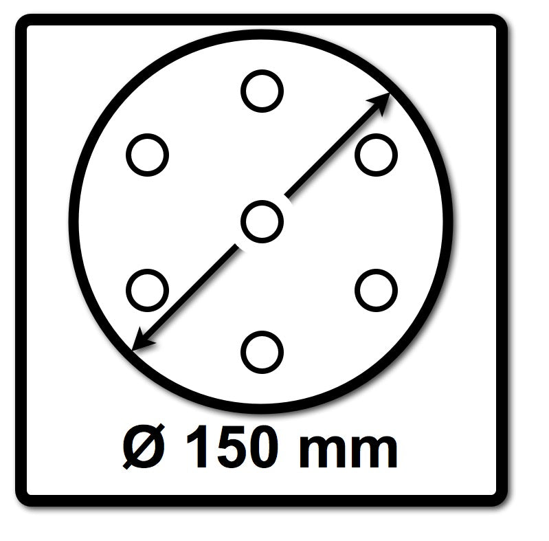 Festool Netzschleifmittel	STF D150 P150 GR NET/50 150 mm / 50 Stk. ( 203306 )
