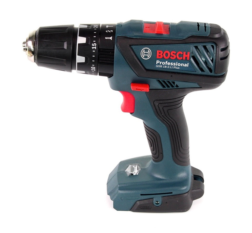 Bosch GSB 18-2-Li Plus Professional 18 V Akku Schlagbohrschrauber in L-Boxx mit 1x GBA 3,0 Ah Akku + Ladegerät + Bosch 5 tlg. Steinbohrer Set Impact 4 - 10 mm - Toolbrothers