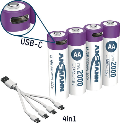 Ansmann Akkuzelle ( 4000876124 ) 1,5 V 1800 mAh