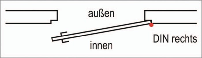 AMF Gittertor-Riegelschloss 100 ( 3311021061 ) DIN links PZ Dornmaß 65 mm