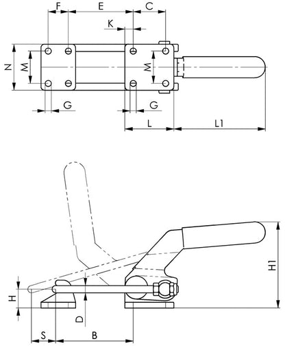 AMF Verschlussspanner Nr. 6849PH ( 4000604390 ) Größe 5 schwer