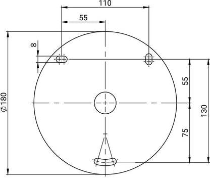 Support de tuyau mural ALBA TURBO (4000351455) largeur 427 mm avec 25 m de tuyau et raccords