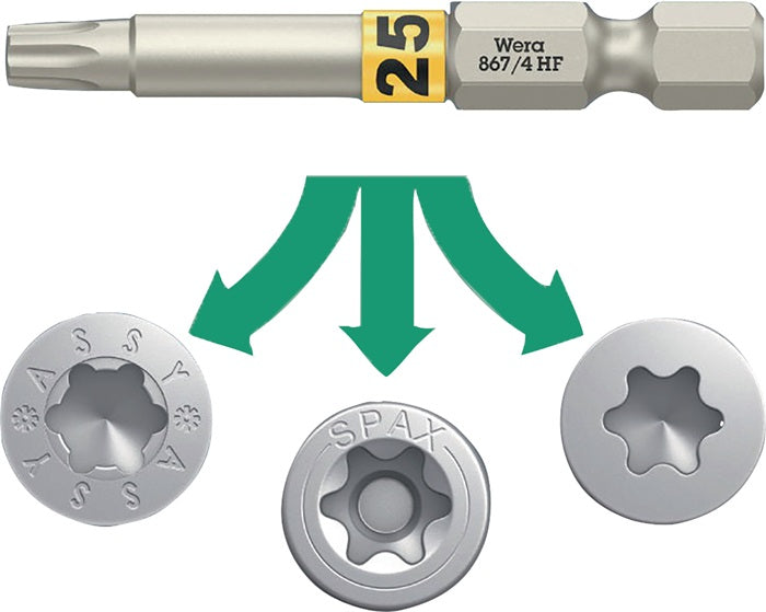 Wera Bit 867 TORX® HF ( 8002899424 ) 1/4 ″ TX 30 Länge 50 mm