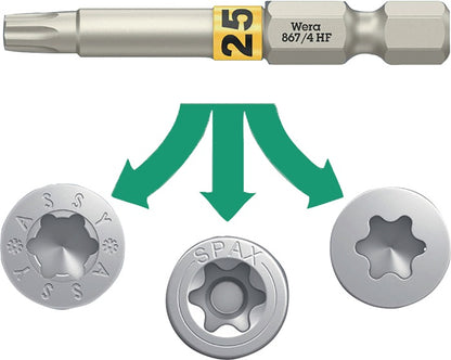 Wera Bit 867 TORX® HF ( 8002899418 ) 1/4 ″ TX 15 Länge 50 mm