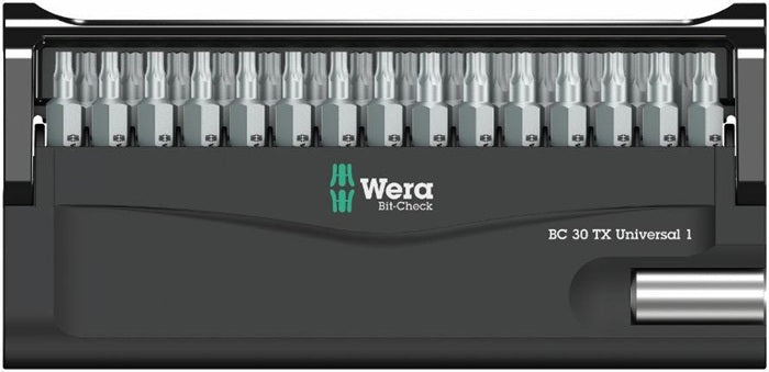 Assortiment d'embouts Wera Bit-Check 30 TX Universal 1 SB (4000828163) 30 pièces