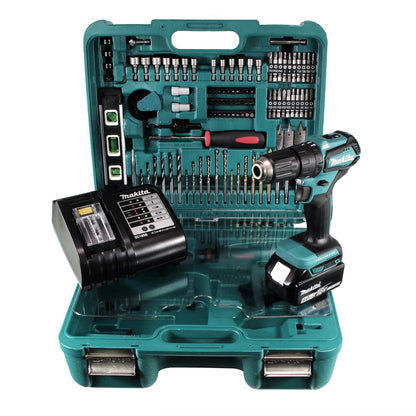 Makita DHP 483 SMTK Akku Schlagbohrschrauber 18 V 40Nm Brushless + 1x Akku 4,0Ah + Ladegerät + Koffer mit 101tlg. Zubehörset - Toolbrothers