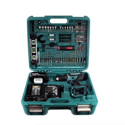 Makita DDF 482 SMTK Akku Bohrschrauber 18 V 62Nm + 1x Akku 4,0Ah + Ladegerät + Koffer mit 101tlg. Zubehörset - Toolbrothers