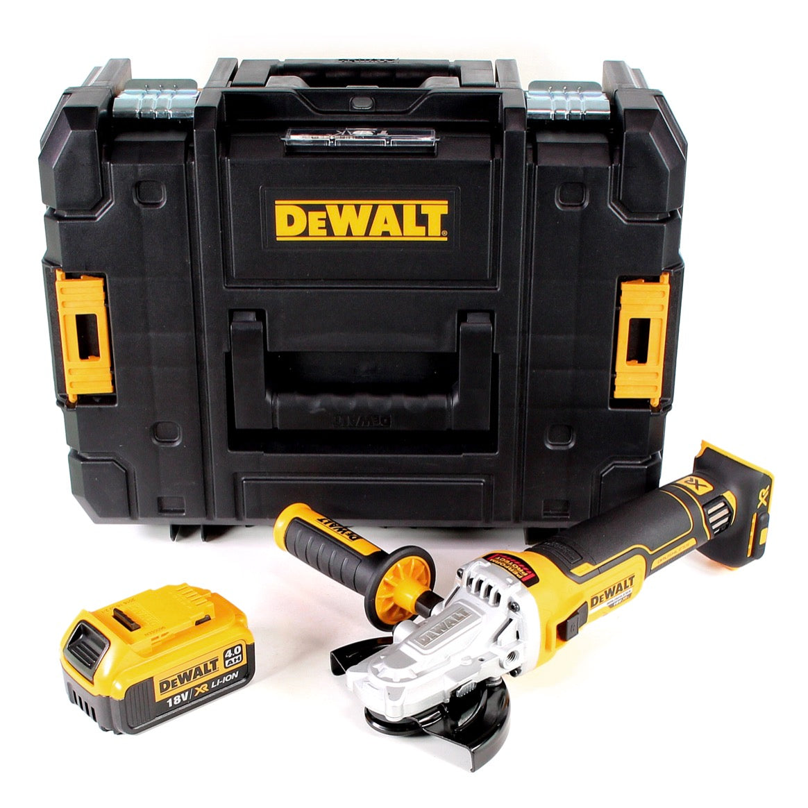 DeWalt DCG 405 FNT Akku Winkelschleifer 18V 125mm Brushless + 1x Akku 4,0Ah + TSTAK - ohne Ladegerät - Toolbrothers