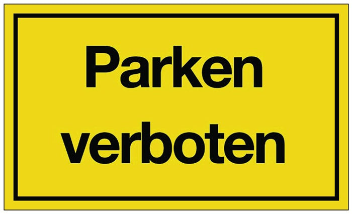 Hinweiszeichen ( 3000277122 ) Parken verboten Kunststoff