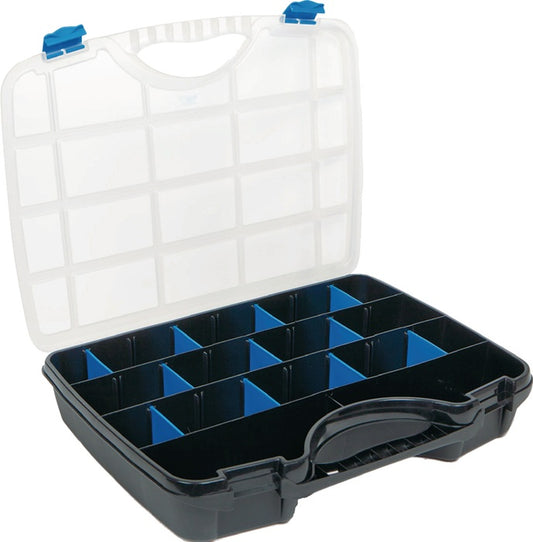 Boîte d'assortiment Basic Line (4000871447) L312xP238xH51mm transparent noir-bleu