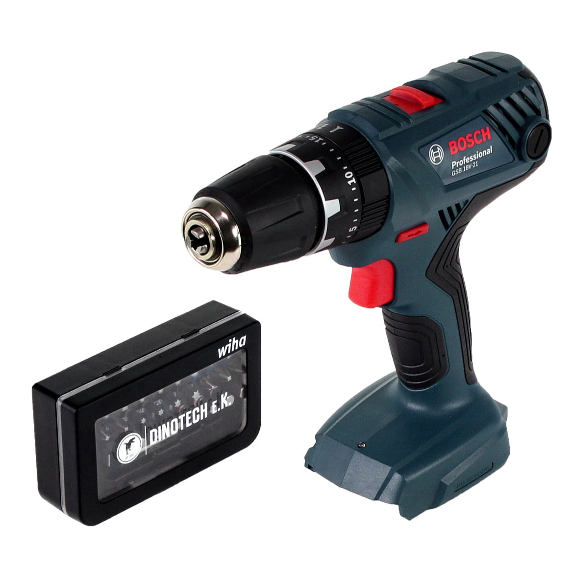 Bosch Professional GSB 18V-21 Akku Schlagbohrschrauber 18V 55Nm Solo + Bitbox - ohne Akku, ohne Ladegerät - Toolbrothers