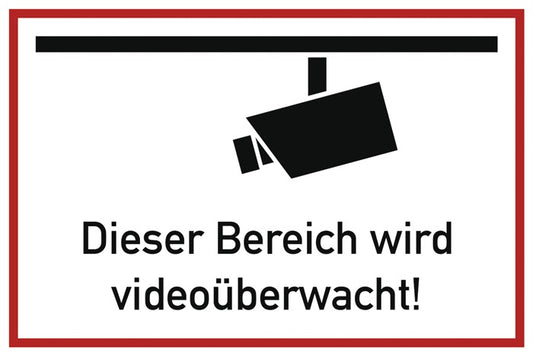 Hinweiszeichen ( 9000477150 ) Videoüberwacht Aluminium