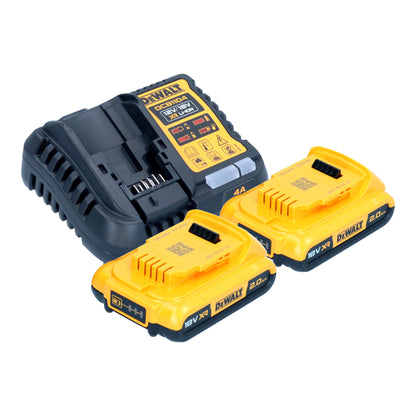 Polisseuse excentrique à batterie DeWalt DCM 849 D2 18 V 180 mm sans balais + 2x batteries 2,0 Ah + chargeur