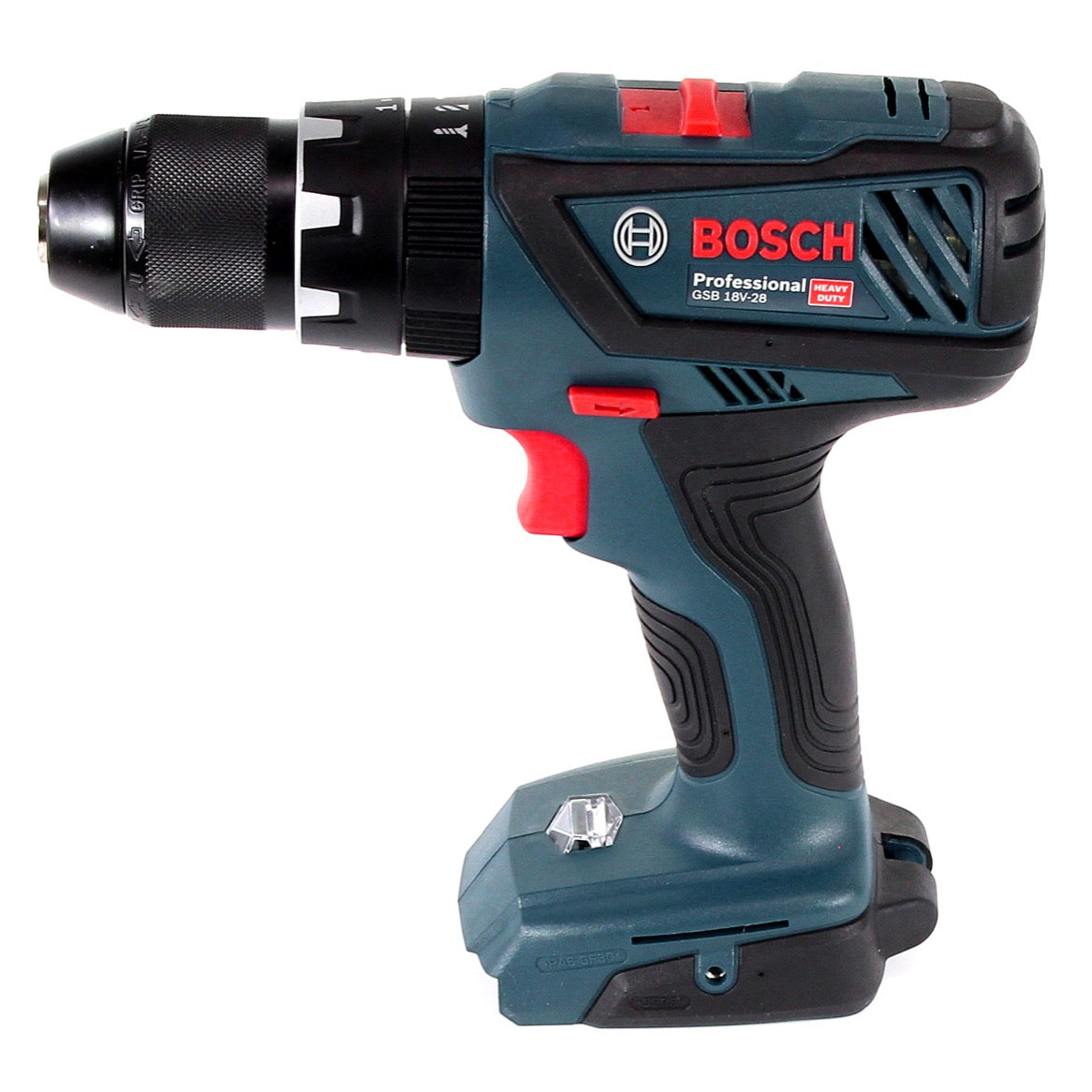 Bosch GSB 18 V-28 Professional 18 V Li-Ion Akku Schlagbohrschrauber in L-Boxx + 2 x 2,0 Ah Akku + Ladegerät + 7 tlg. Holzspiralbohrer Set - Toolbrothers