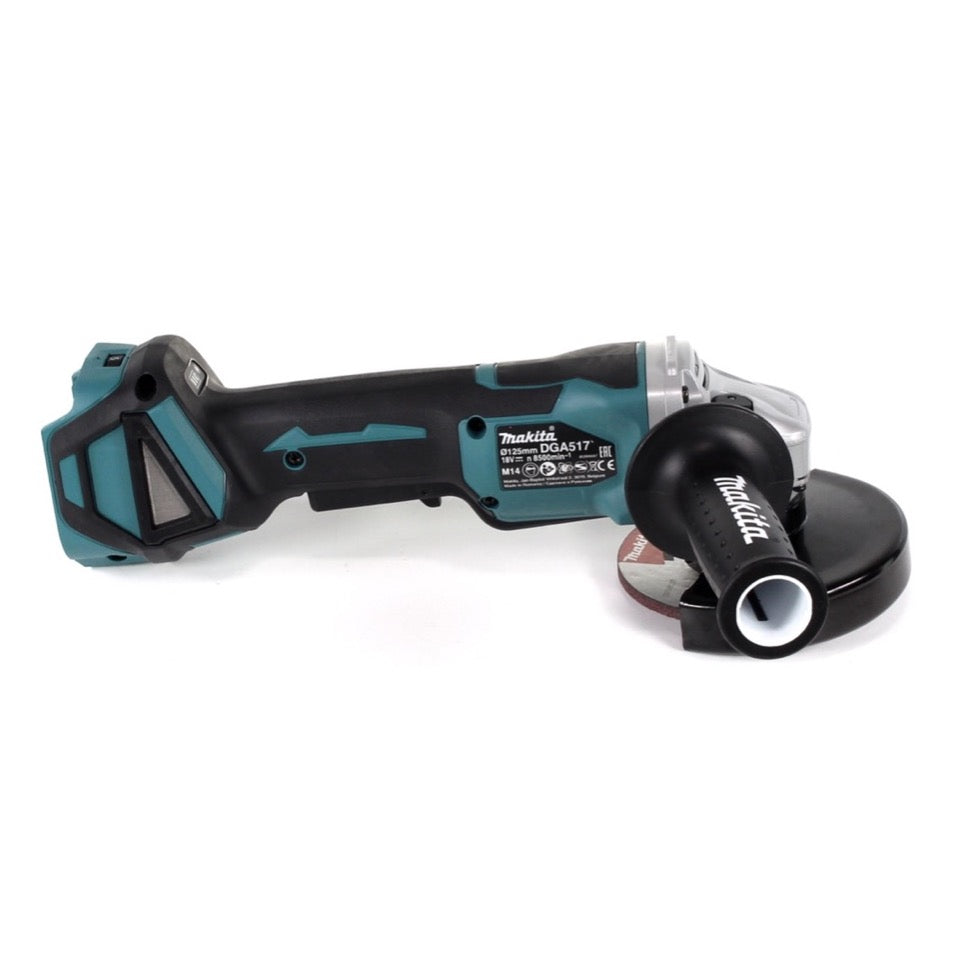 Makita DGA 517 Z Akku Winkelschleifer 18 V 125 mm Brushless Solo + 6x Schruppscheibe - ohne Akku, ohne Ladegerät - Toolbrothers